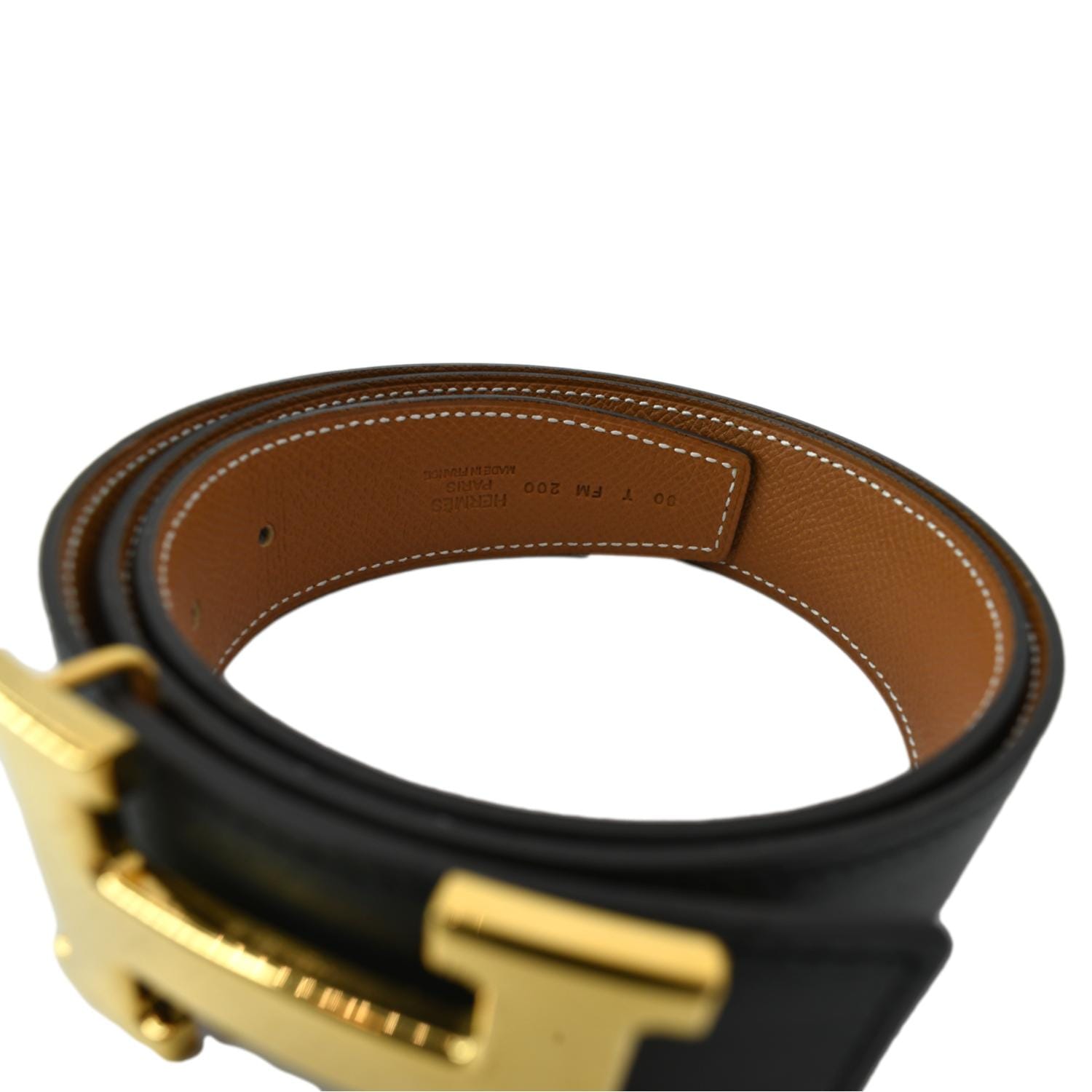 H Style Constance H-Buckle 32mm Noir / Or detail 4