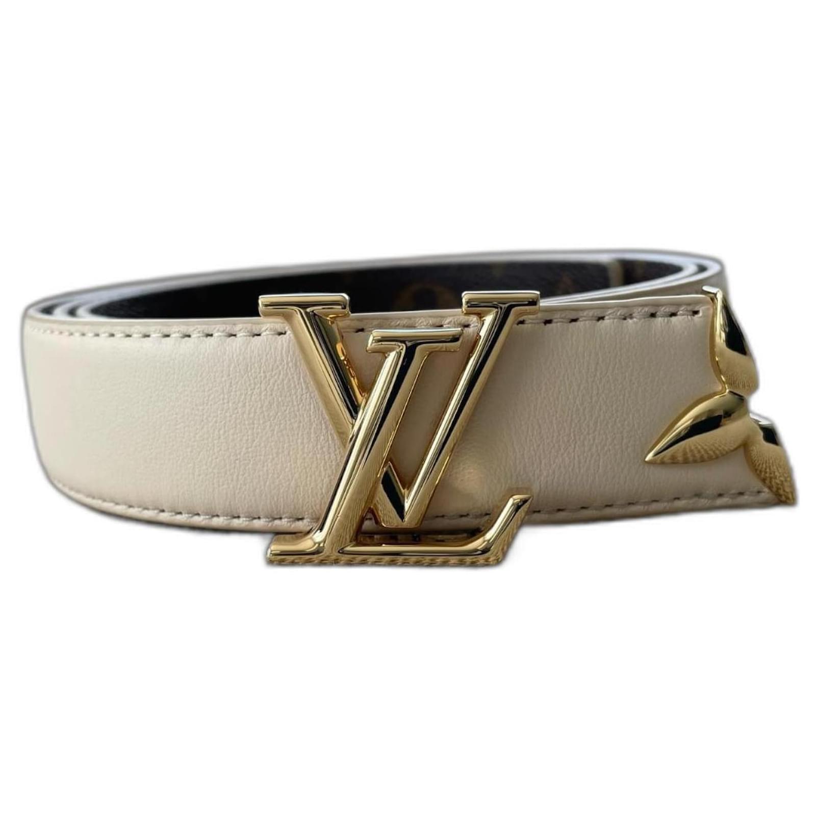 LV Style Signature Belt 30 Brown detail 3
