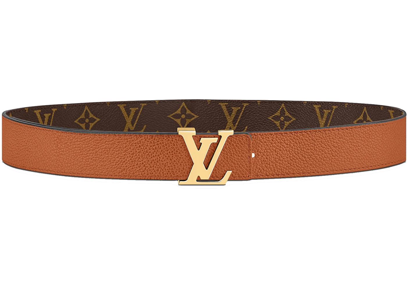 LV Style Signature Belt 30 Brown detail 4