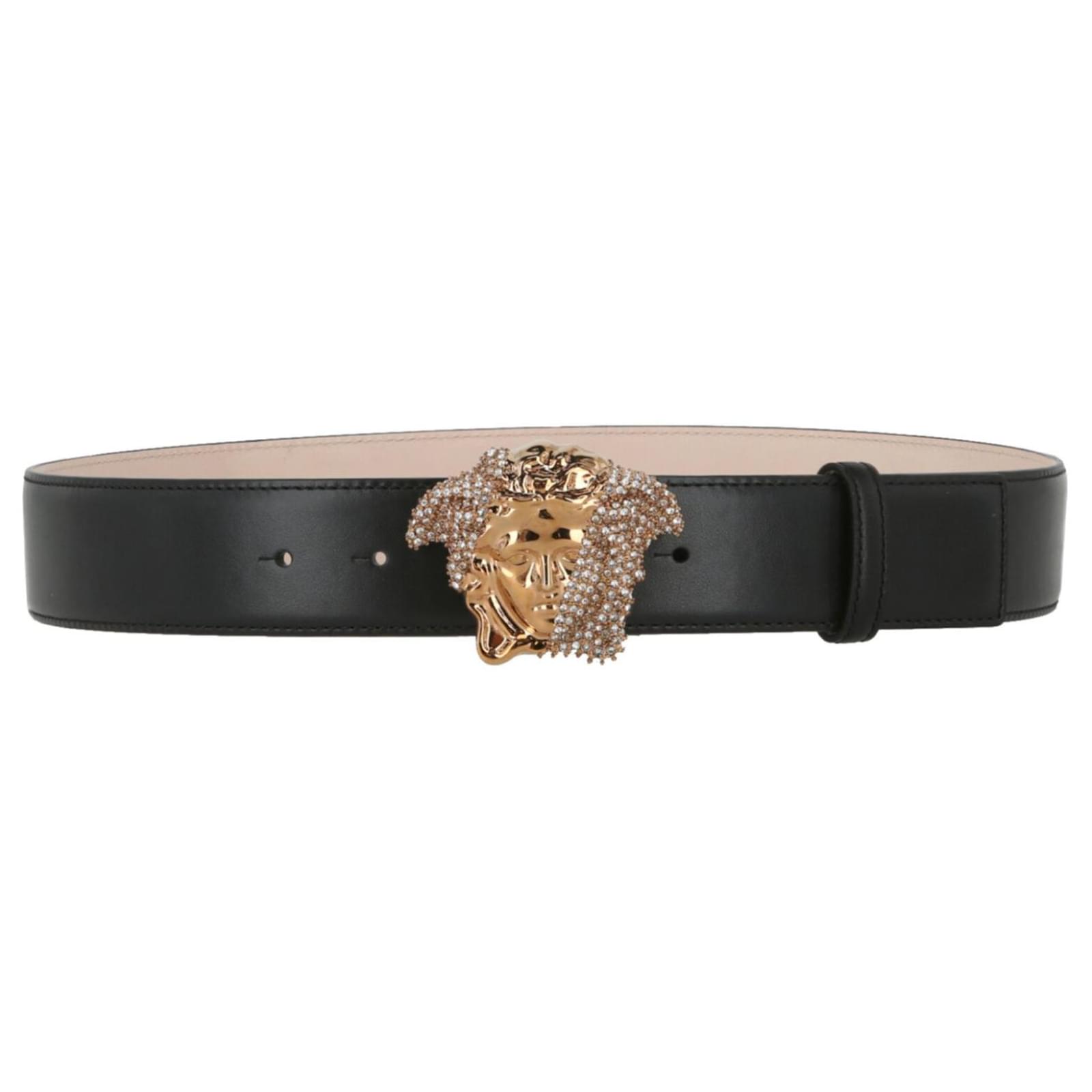 Versace Style Medusa Belt 32 Black detail 3