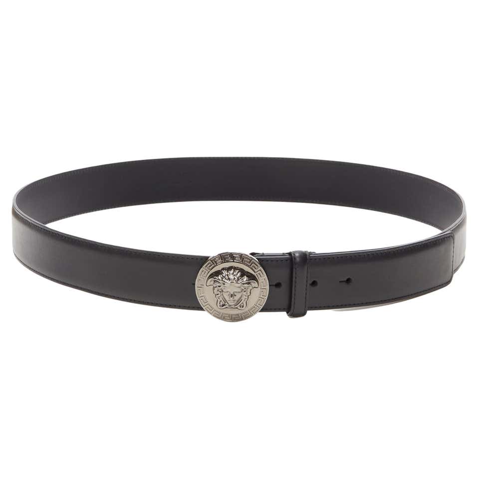 Versace Style Medusa Belt 32 Black detail 4