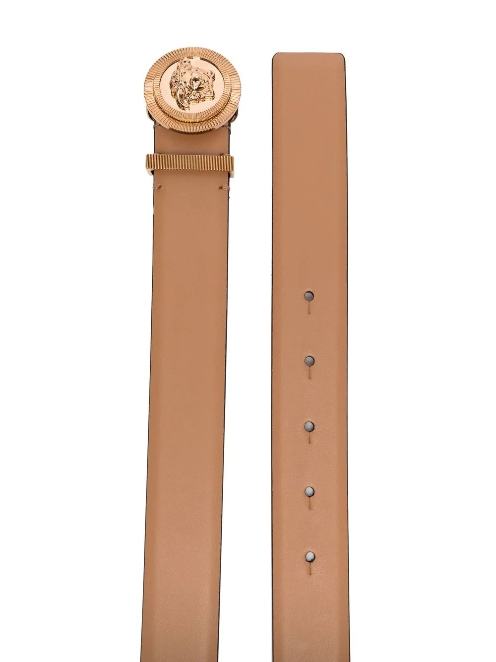 Versace Style Medusa Belt 33 Tan detail 4