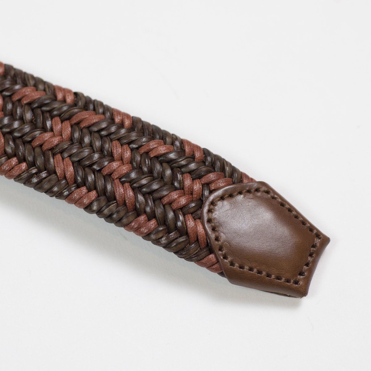 YSL Style Intreccio Belt 35 Tan detail 3