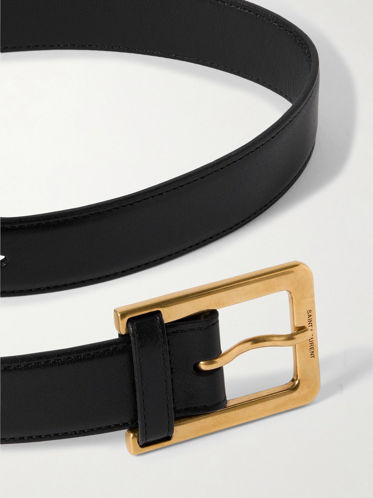 YSL Style CD Buckle Belt 37 Black detail 2