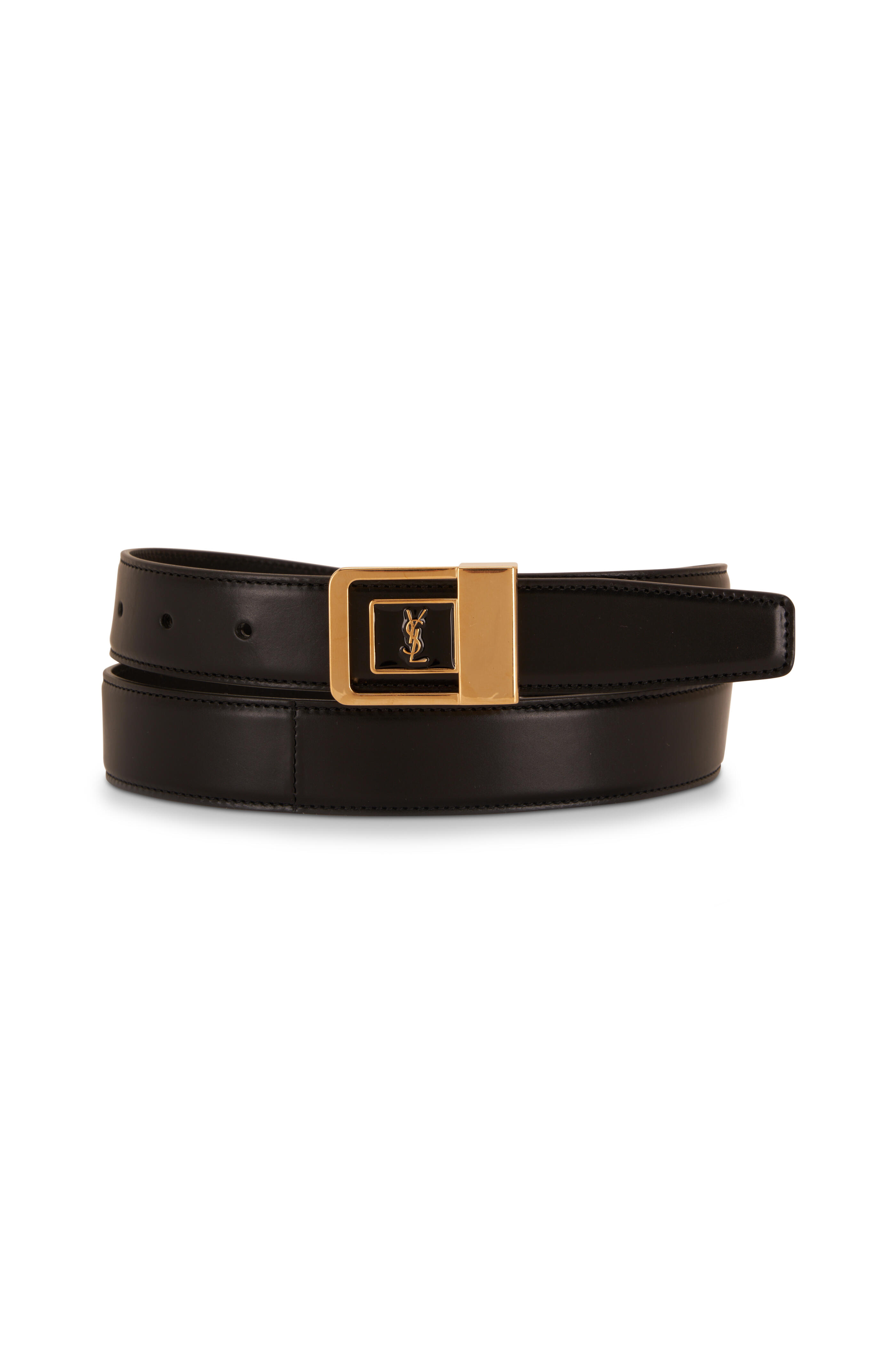 YSL Style CD Buckle Belt 37 Black detail 3