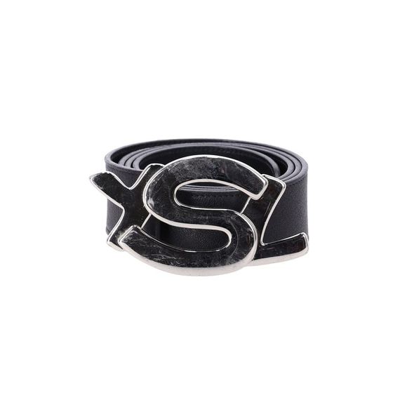YSL Style CD Buckle Belt 37 Black detail 4
