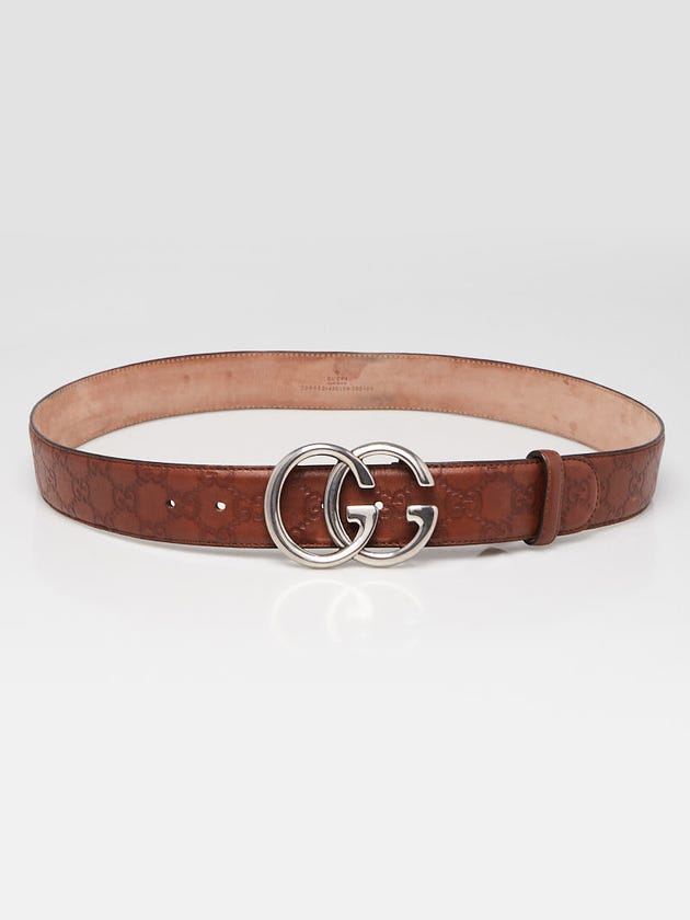 Gucci Style H Buckle Belt 40 Tan detail 4