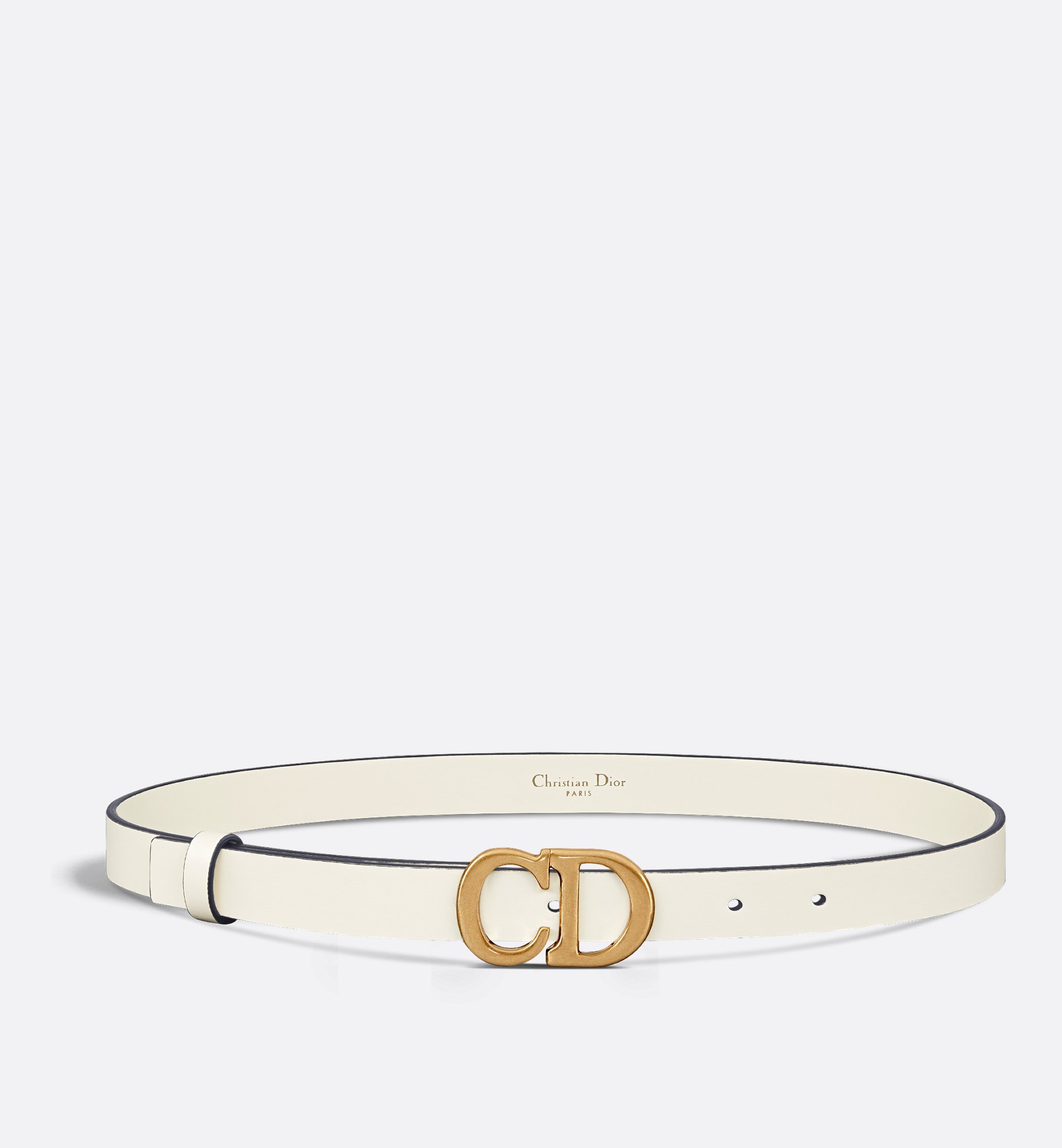 Dior Style Intreccio Belt 48 White detail 2