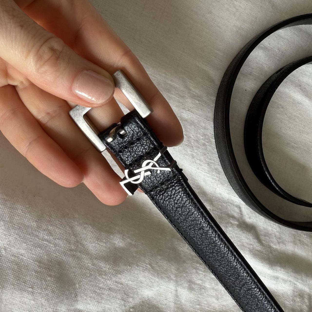 YSL Style Cassandre Chain Belt Silver detail 2