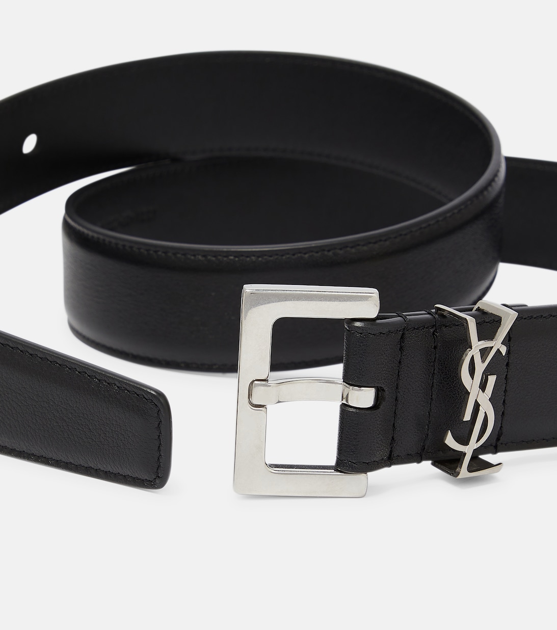 YSL Style Cassandre Chain Belt Silver detail 4