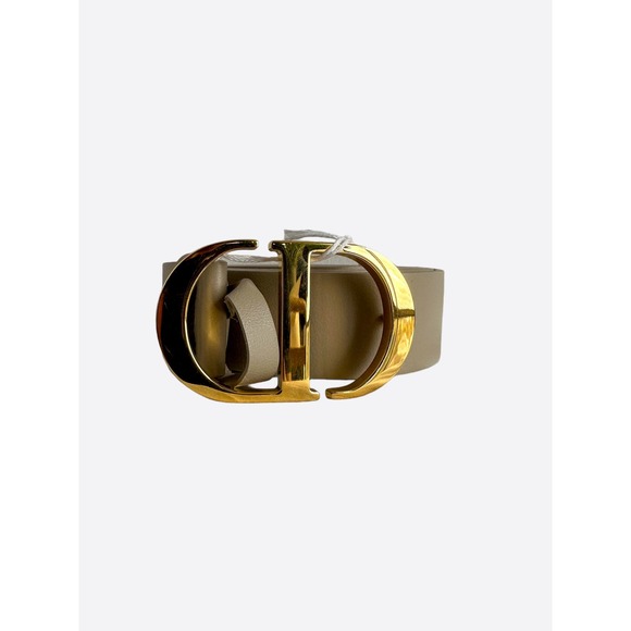 Dior Style GG Buckle Belt 57 Tan detail 3
