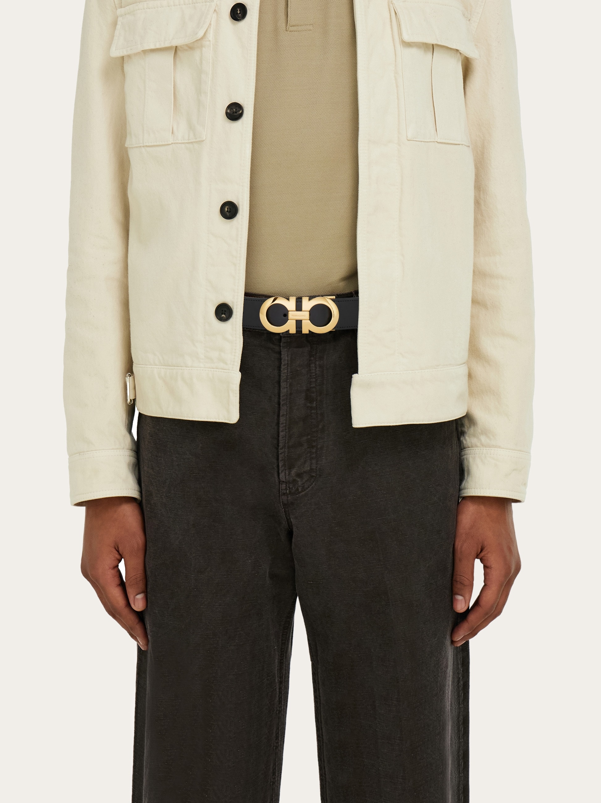 Dior Style Gancini Belt 62 Bordeaux detail 3