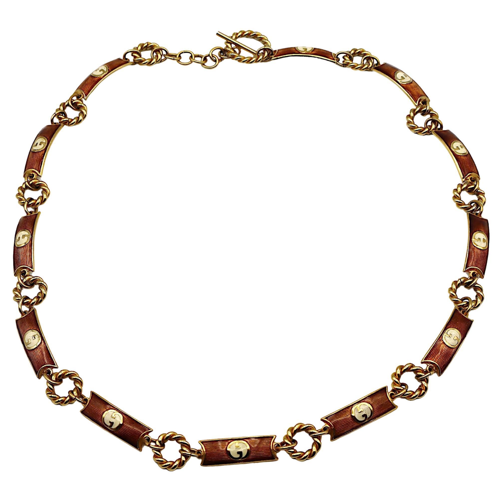 Gucci Style Chain Detail Belt 66 Bordeaux detail 3