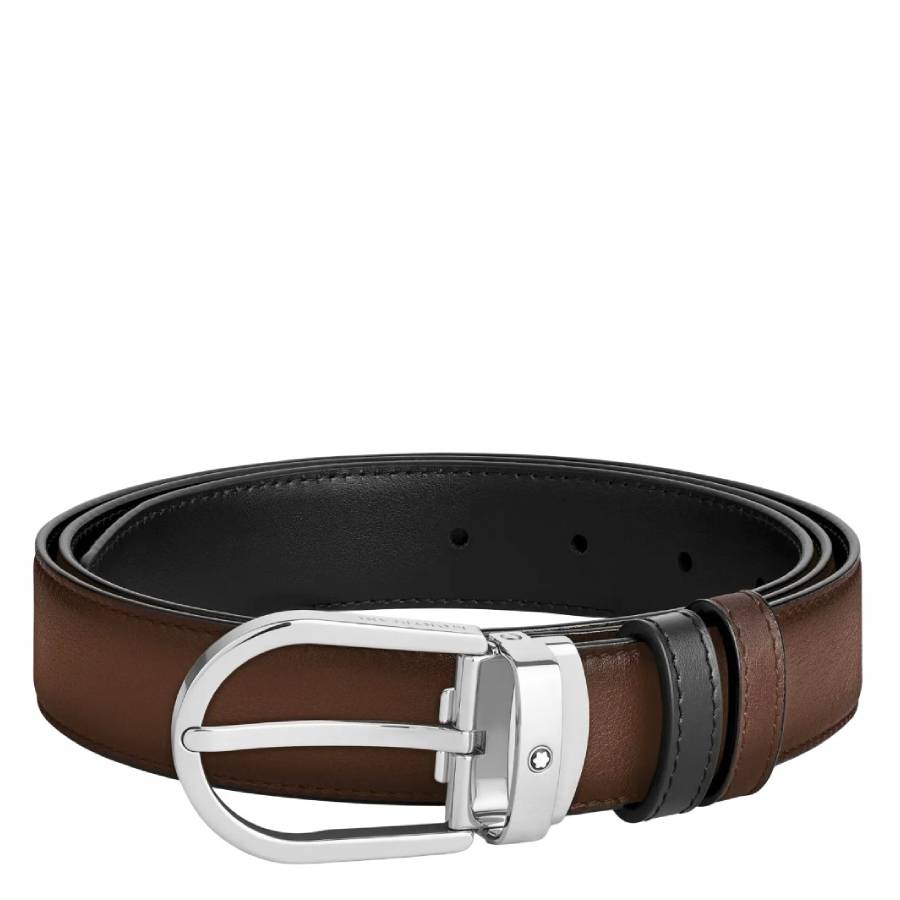 Montblanc Style GG Buckle Belt 68 Cognac detail 3