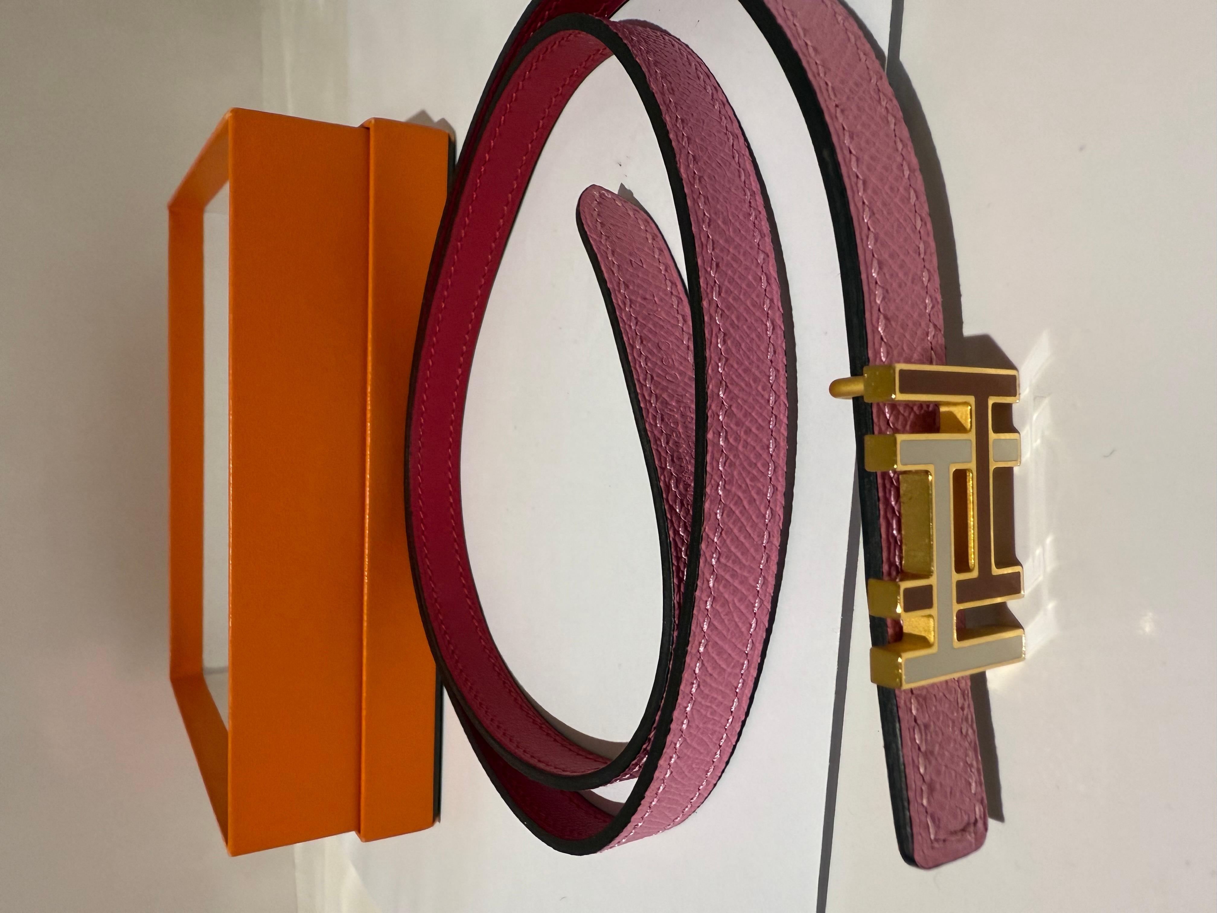 Hermes Style Roller Buckle Belt 71 Brown detail 2