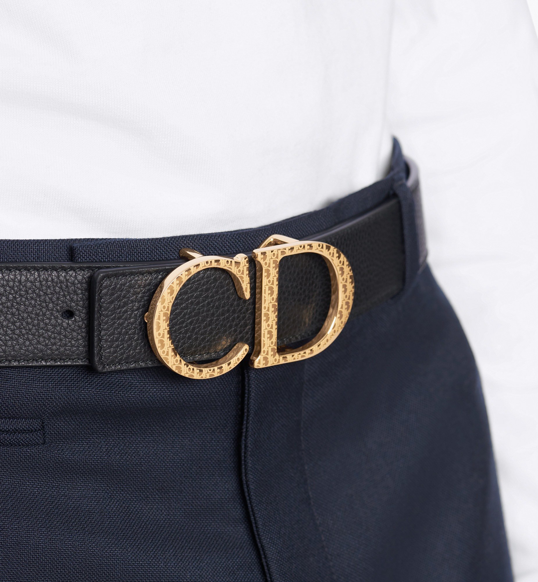 Dior Style GG Buckle Belt 73 Cognac detail 4
