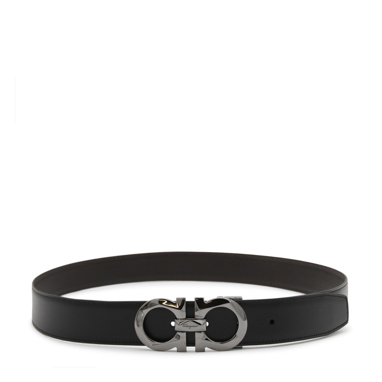 YSL Style Gancini Belt 77 Black detail 3