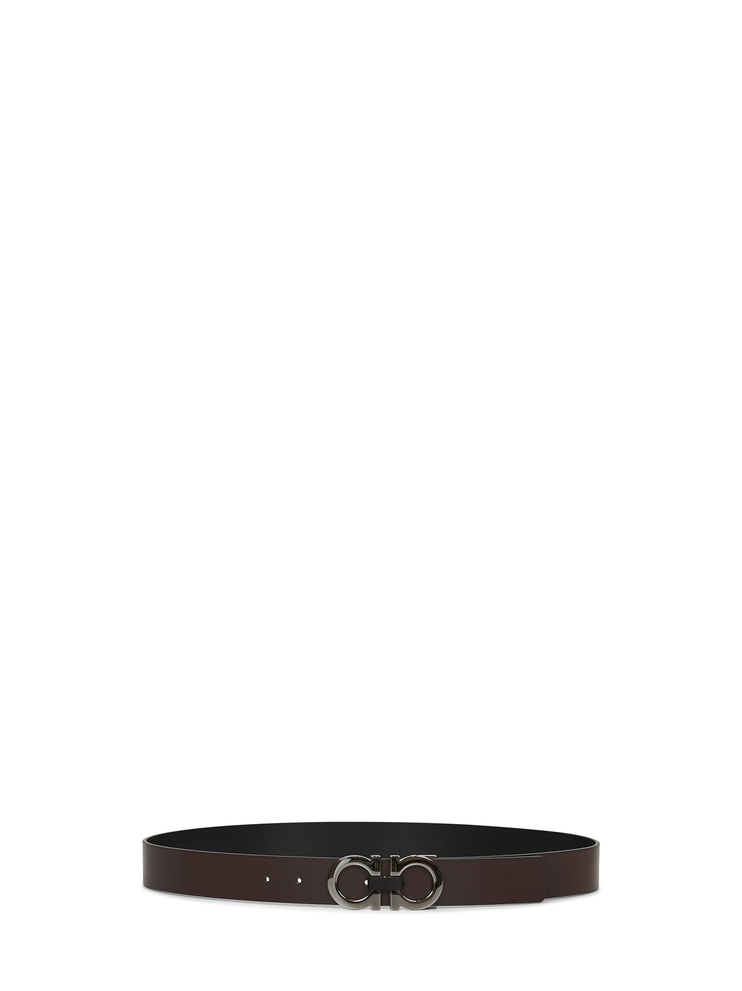 Prada Style Gancini Belt 79 Brown detail 4