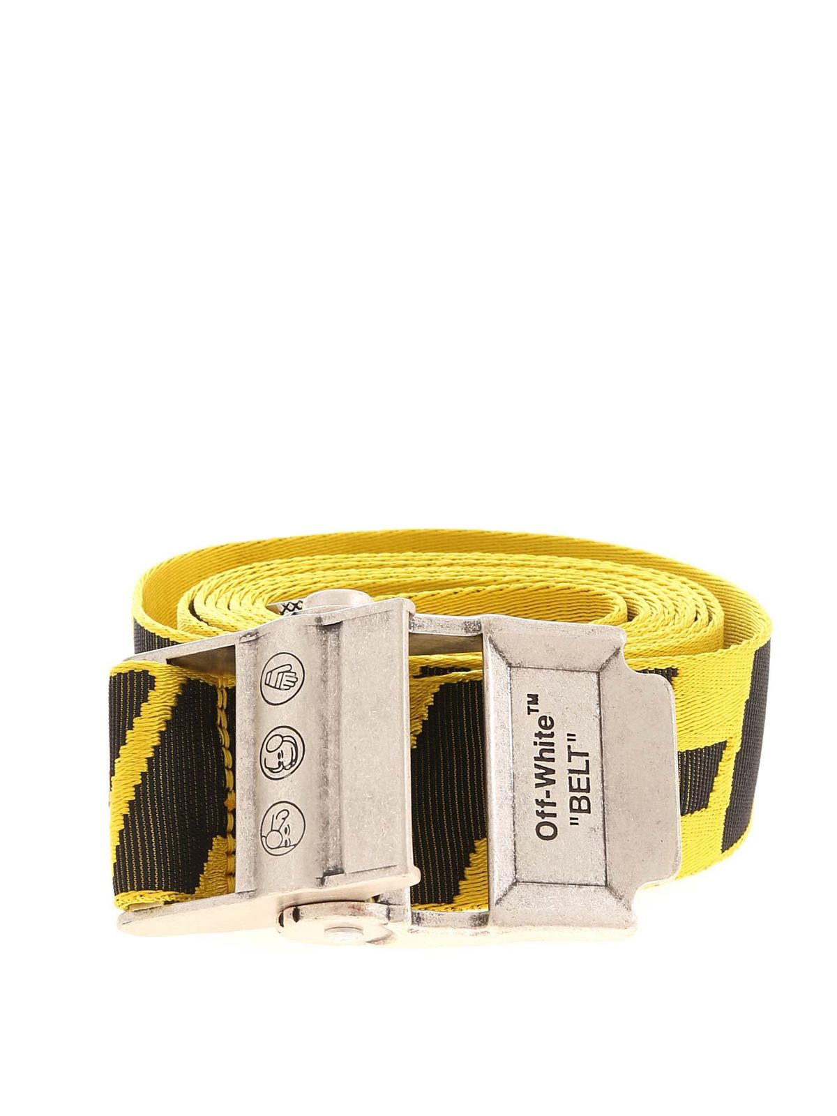 Off-White Style Industrial 2.0 Belt Yellow / Black detail 3