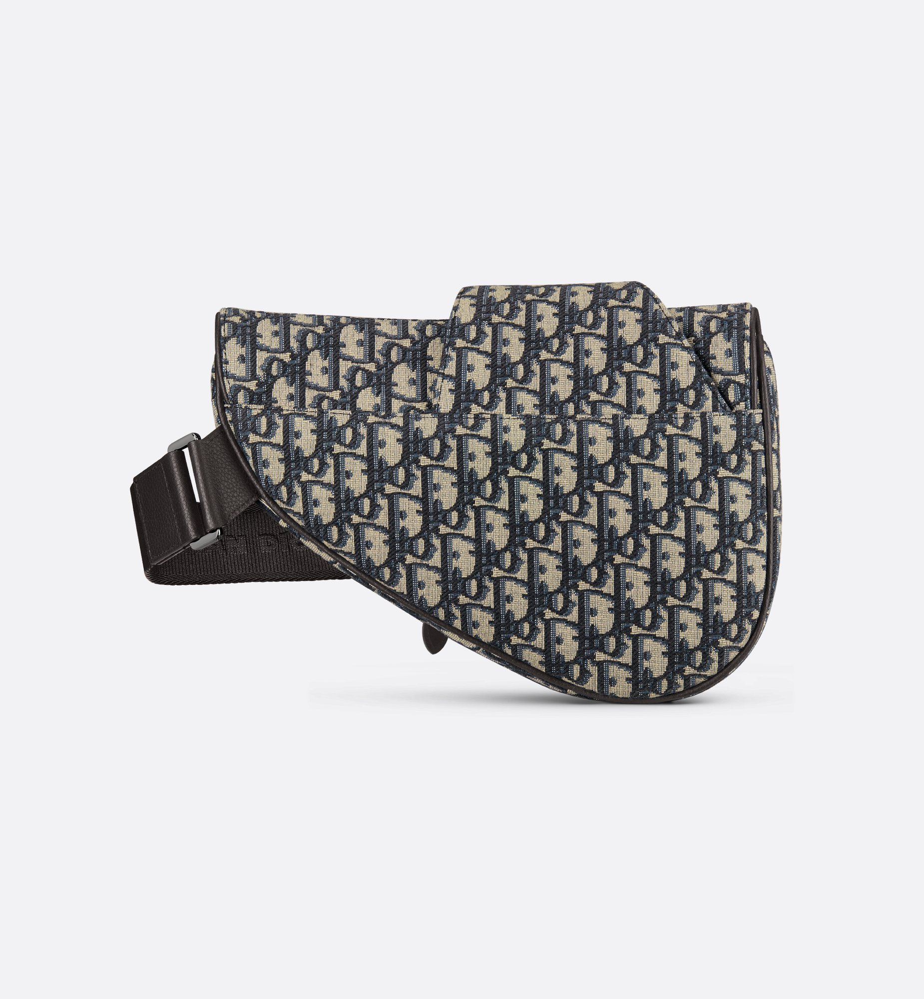 Dior Style Saddle CD Buckle Beige Oblique detail 4