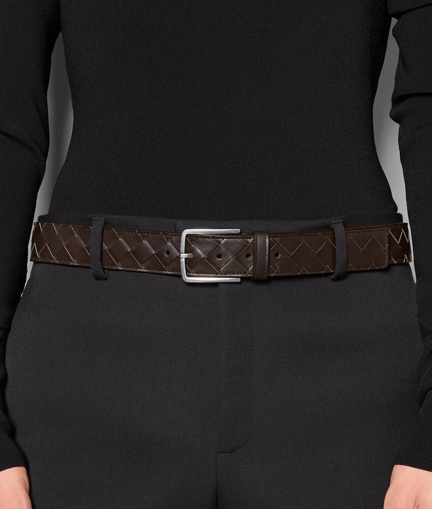 Bottega Style Intreccio Woven Belt Fondant detail 3