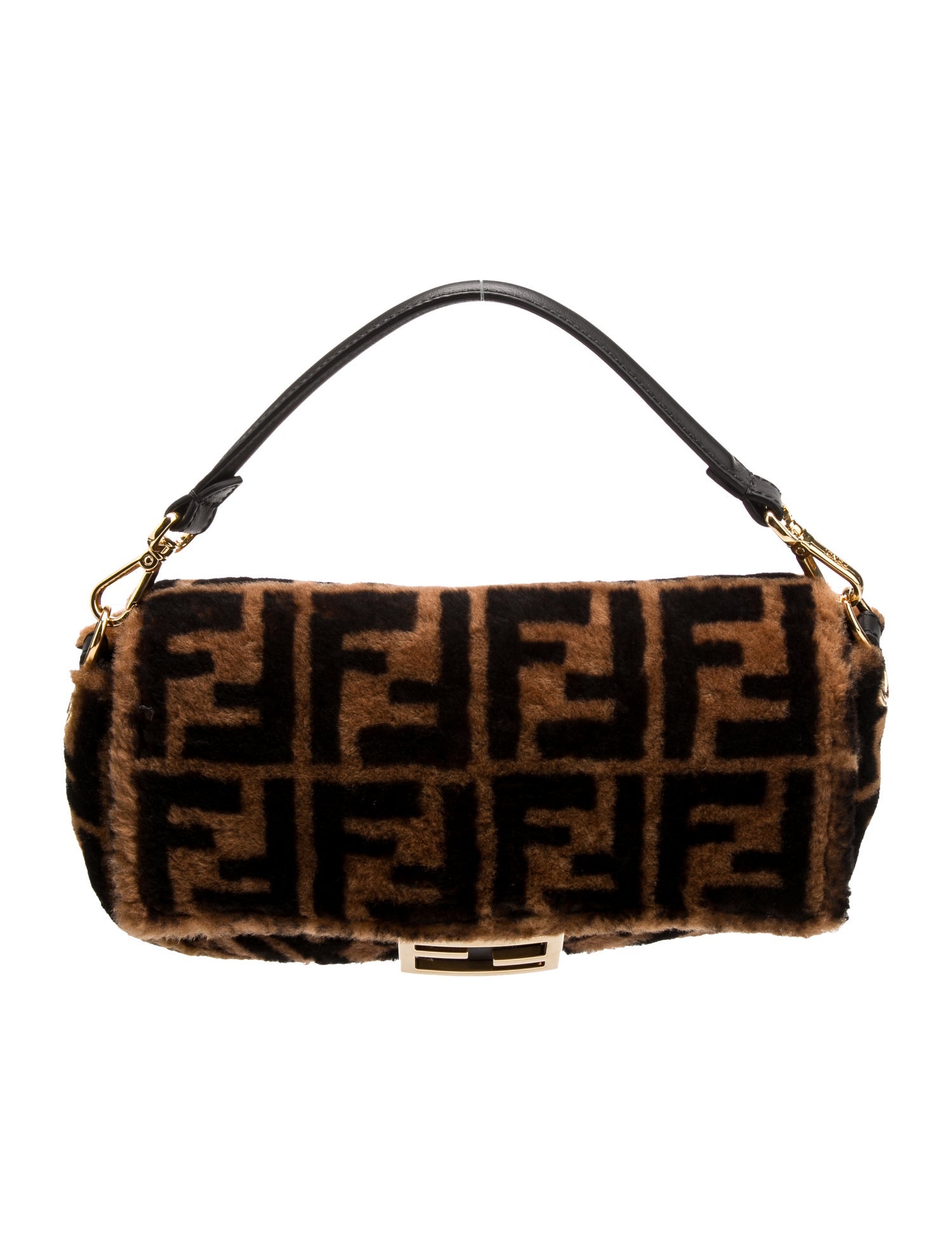 Fendi Style FF Baguette Buckle Zucca Brown detail 4