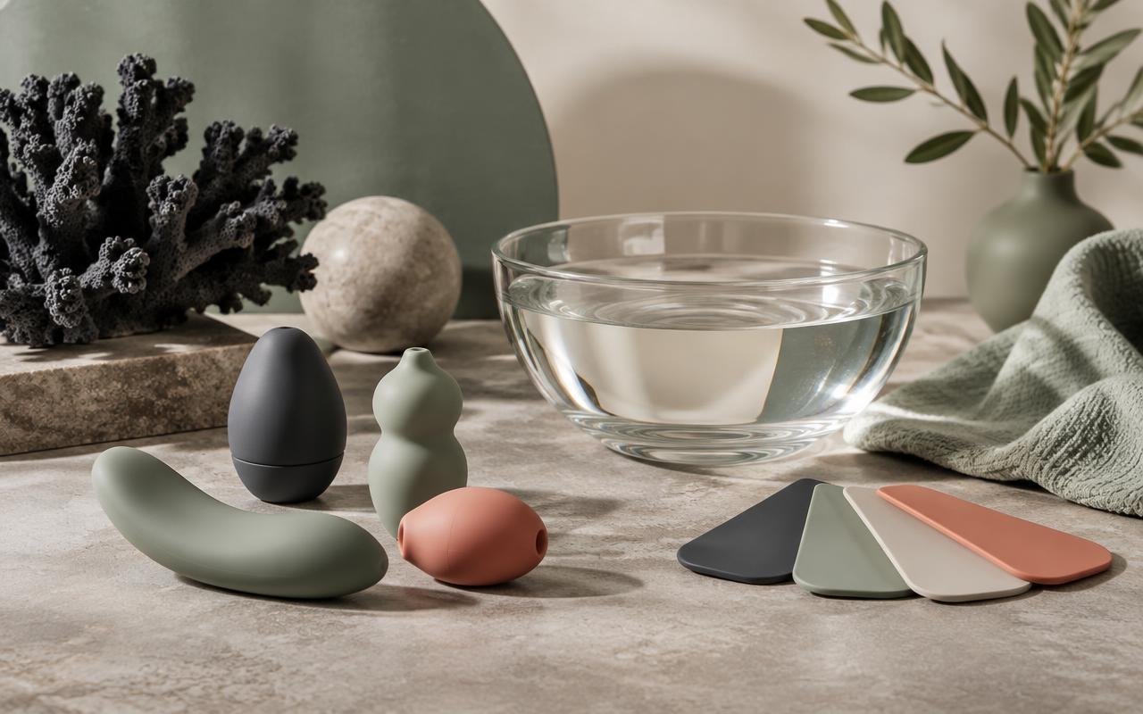 Intimate wellness materials and care essentials