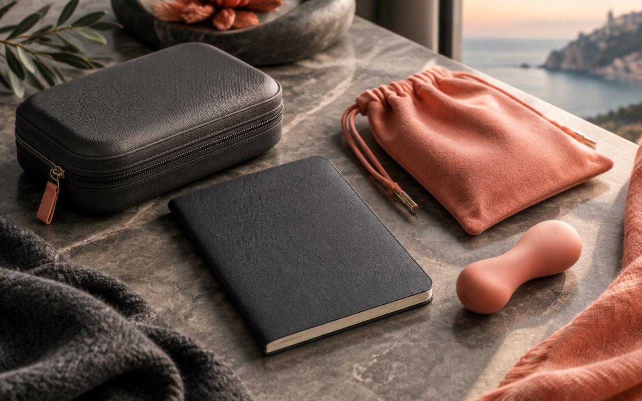Discreet intimate wellness travel accessories