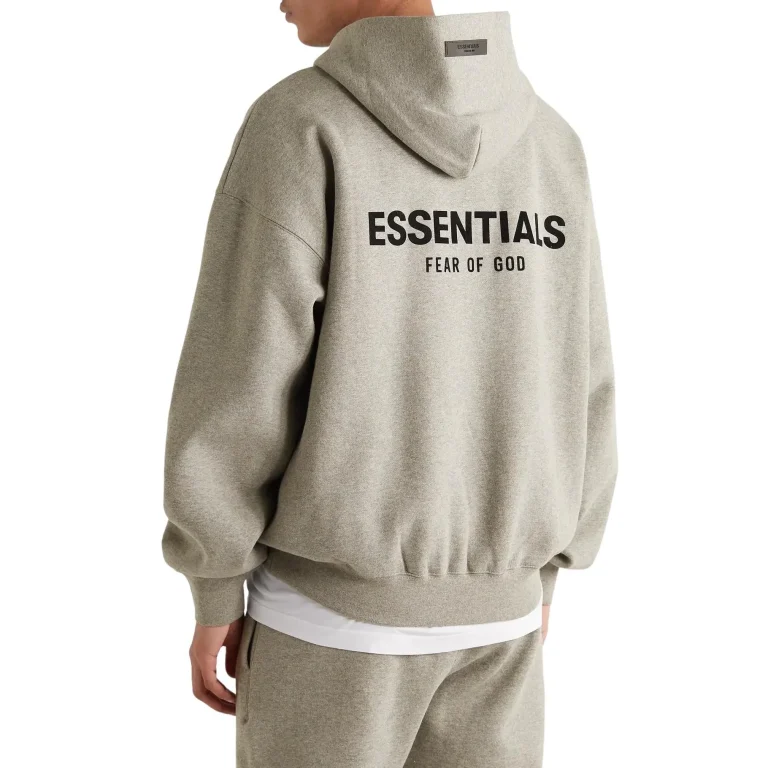 F.O.G. Style Essentials Heavy Hoodie Dark Oatmeal detail 4