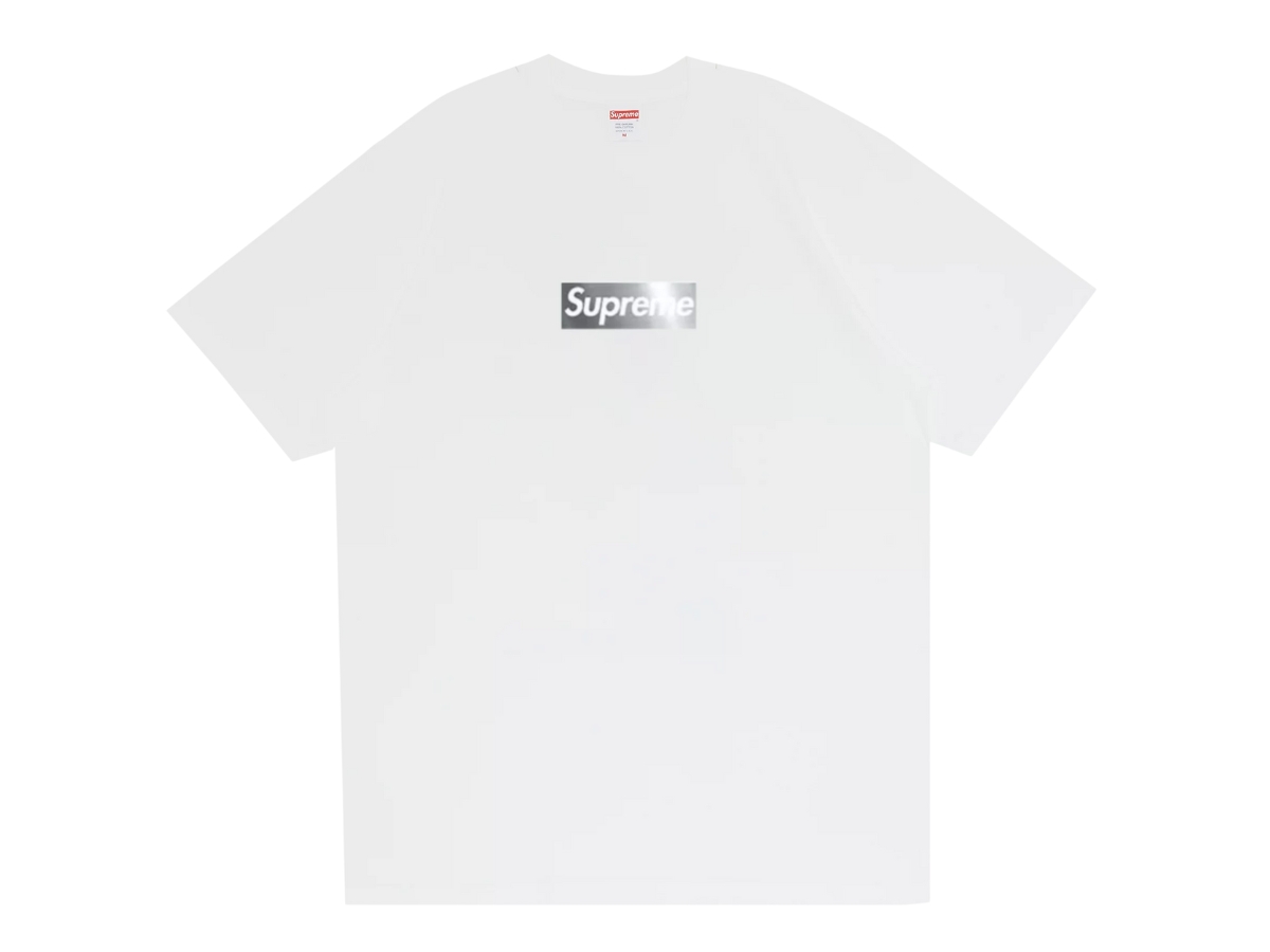 Sup Box Logo Tee White / Red detail 2