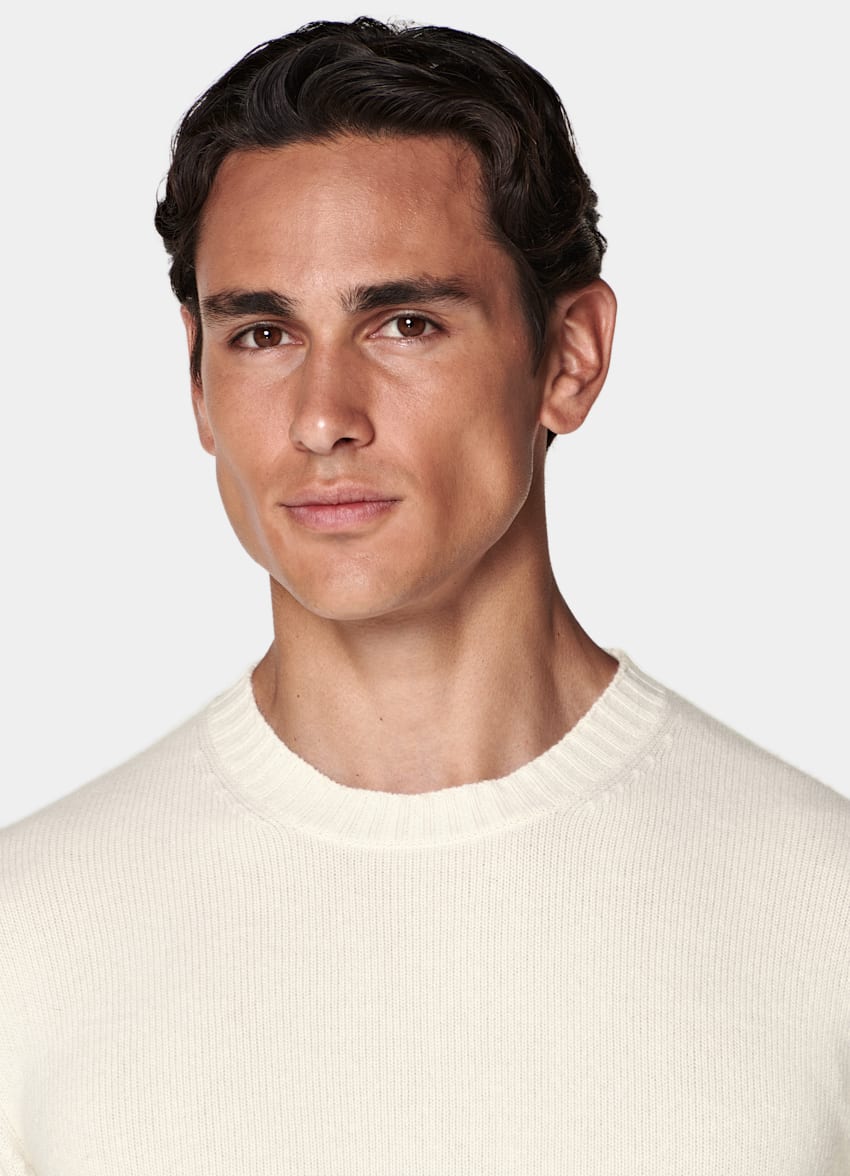 ALD Style Cashmere Crewneck 31 Off White detail 2
