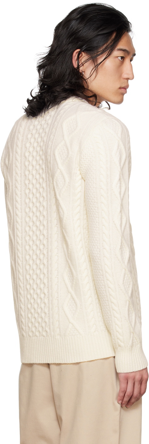 ALD Style Cashmere Crewneck 31 Off White detail 4