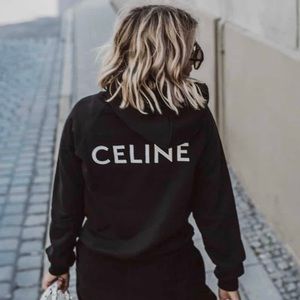 Celine Style Oblique Hoodie 32 Chocolate detail 2