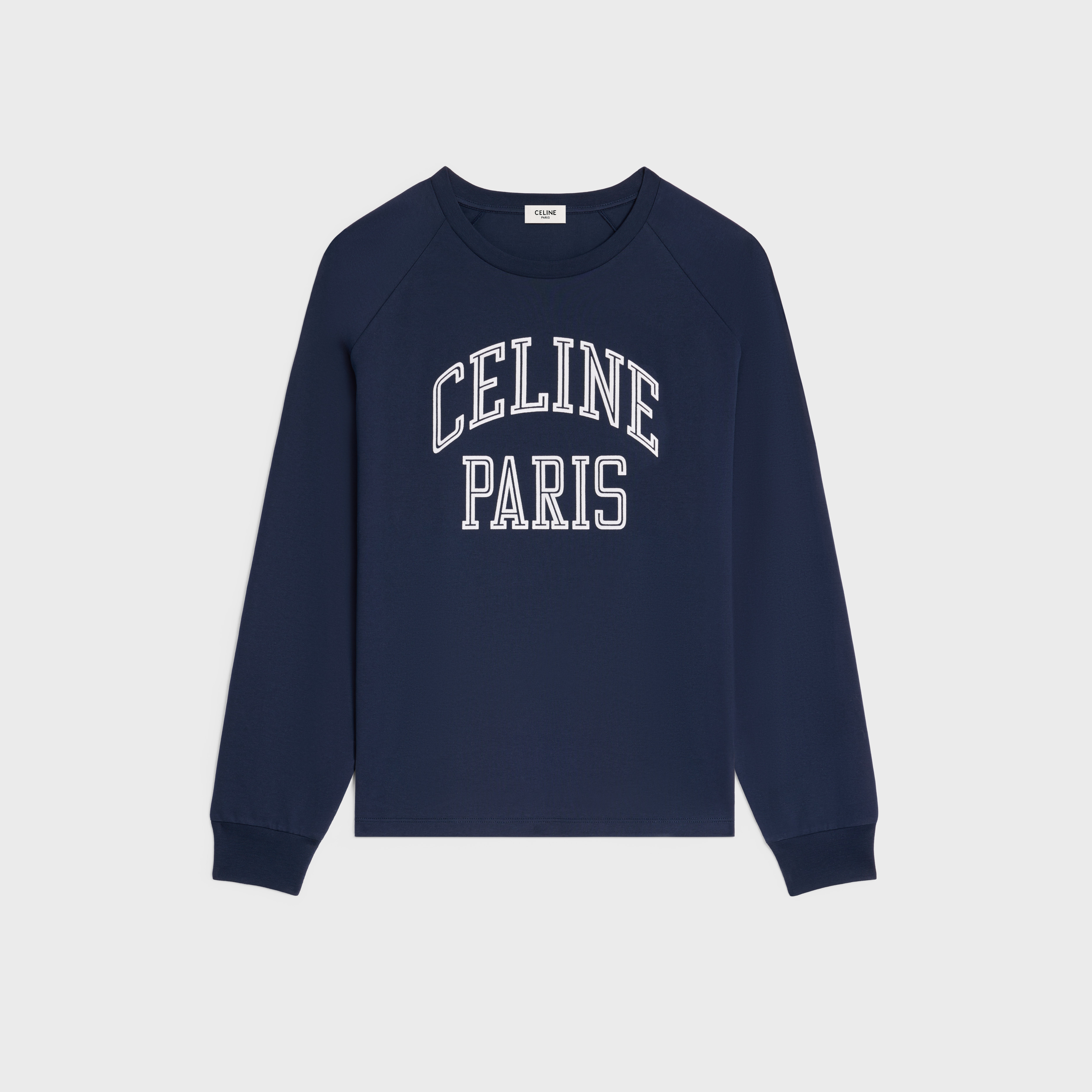 Celine Style Long Sleeve Tee 35 Navy detail 2