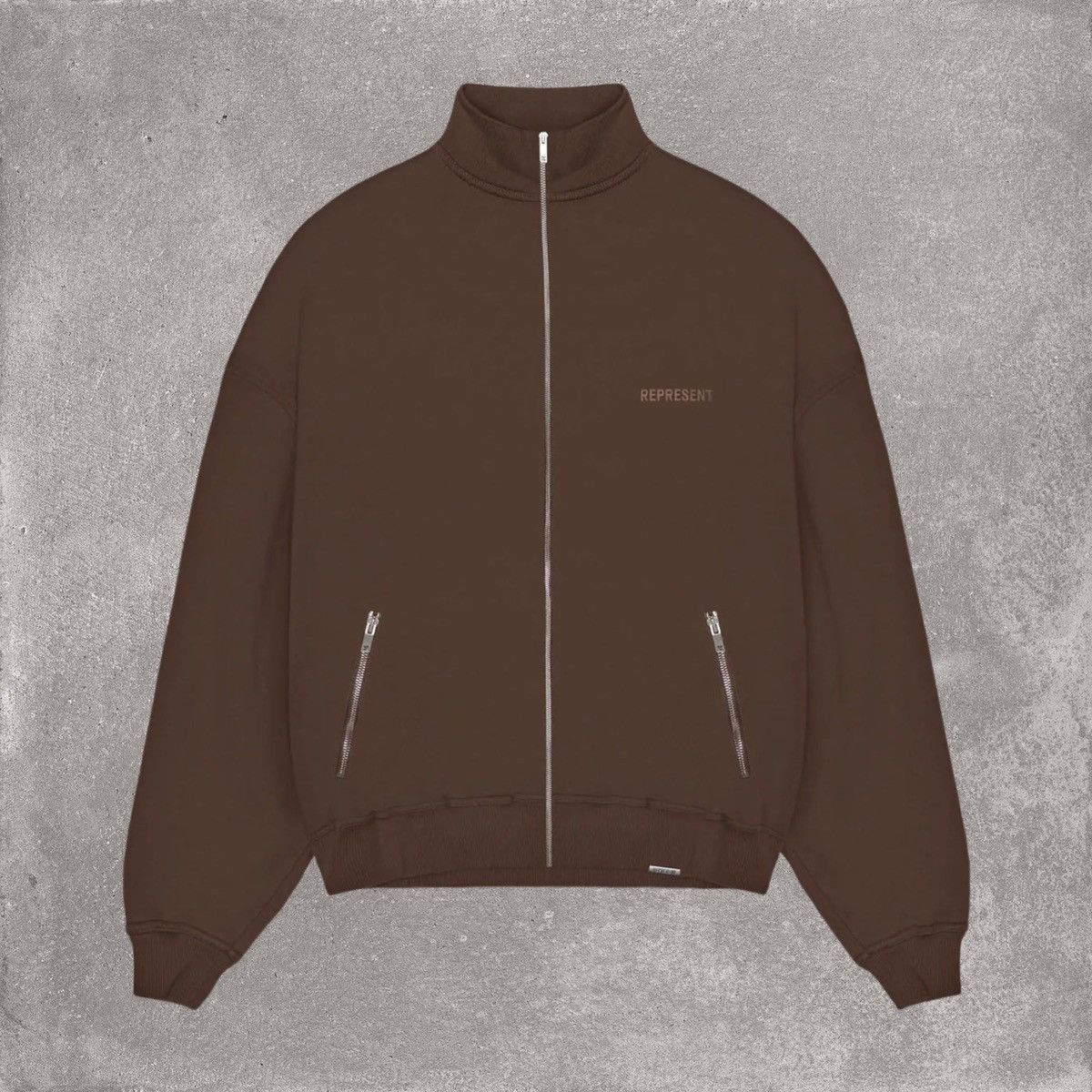 Represent Style Track Jacket 36 Chocolate detail 3
