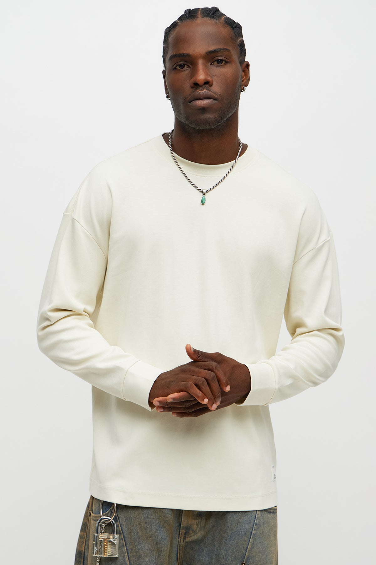 Off-White Style Long Sleeve Tee 37 Bone detail 4