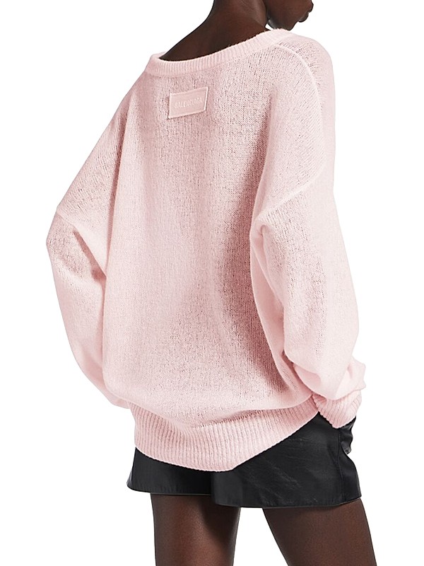 Balenciaga Style Knit Sweater 38 Dusty Rose detail 2