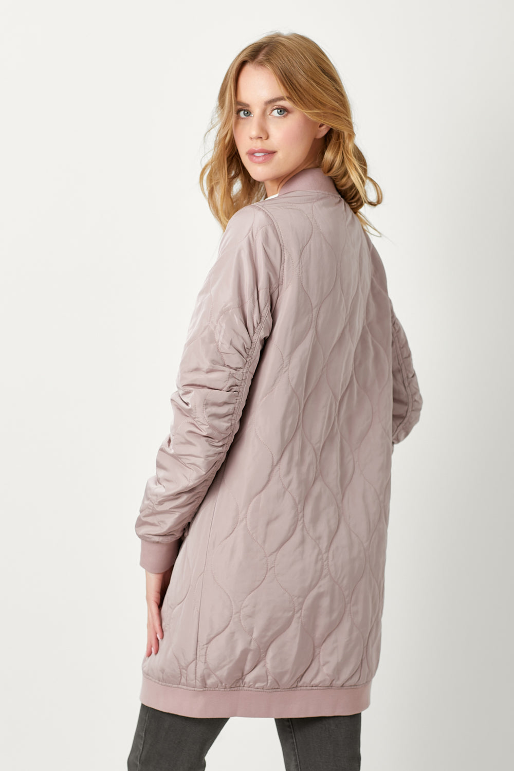 Corteiz Style Bomber Jacket 39 Dusty Rose detail 3