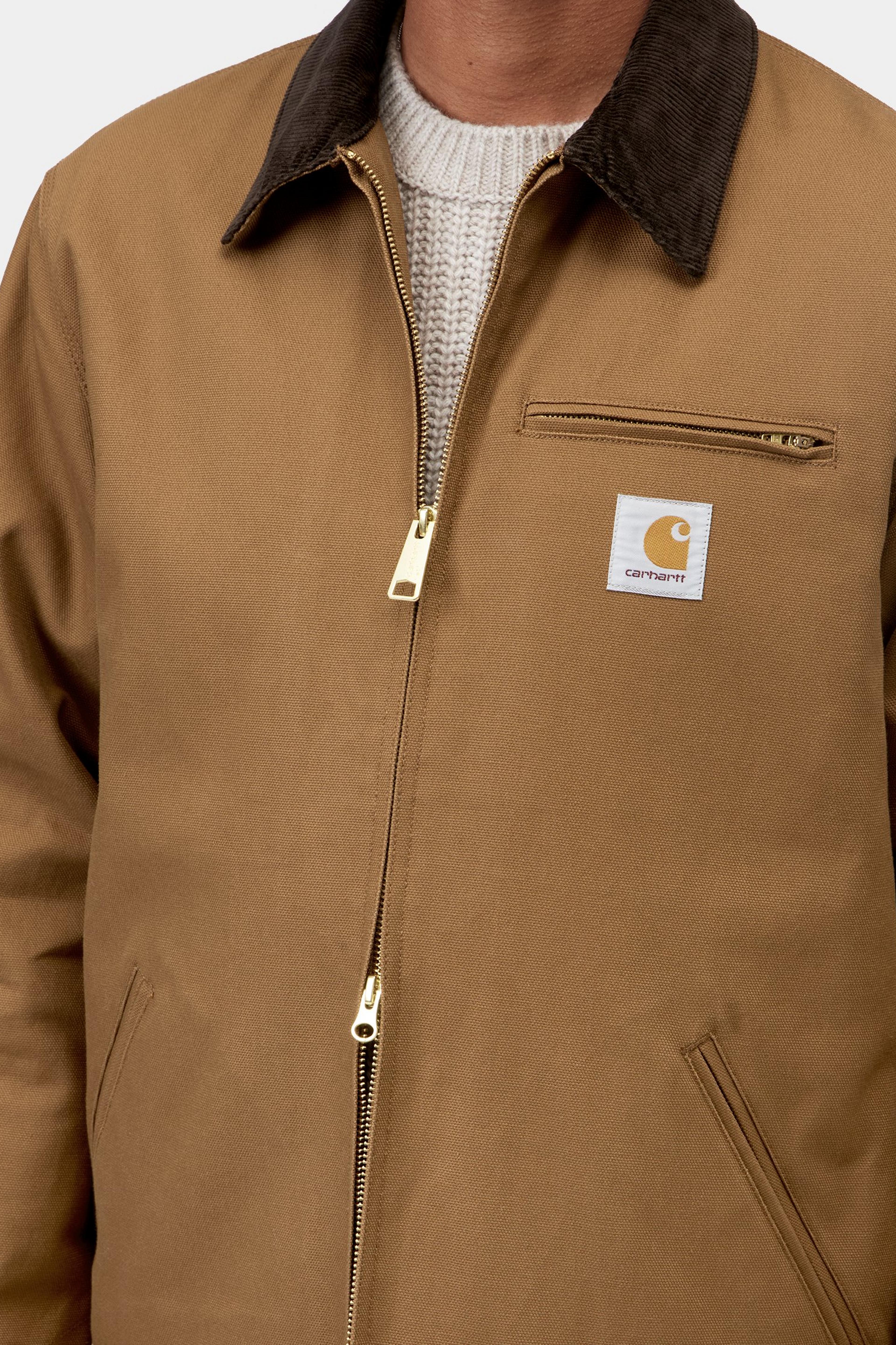 Carhartt WIP Detroit Jacket Hamilton Brown detail 4