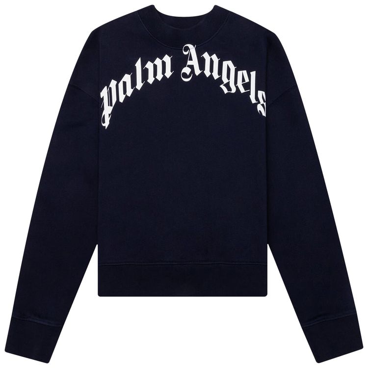 Palm Angels Style Crewneck Sweat 43 Navy detail 4