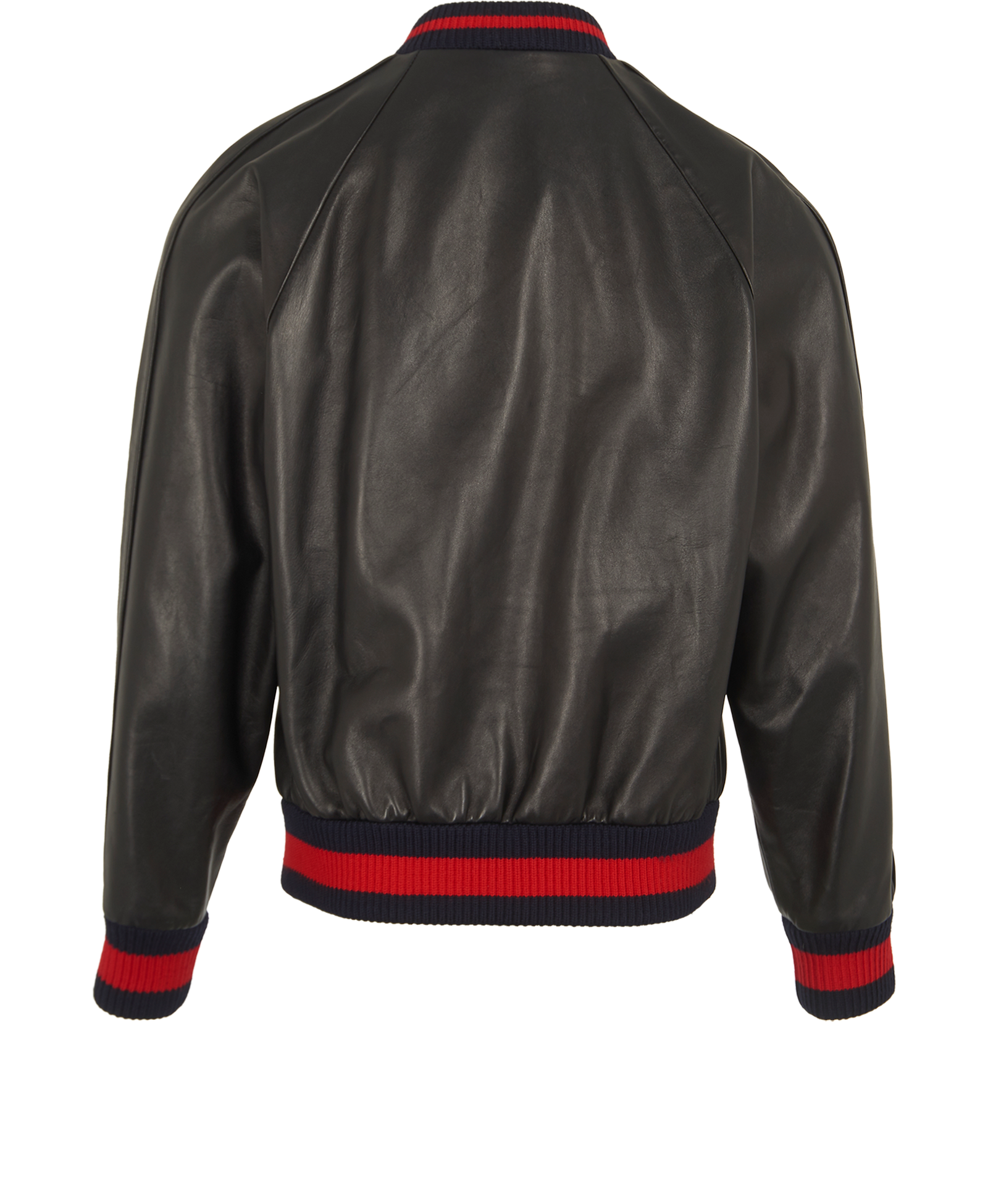 Gucci Style Bomber Jacket 44 Vintage Black detail 2