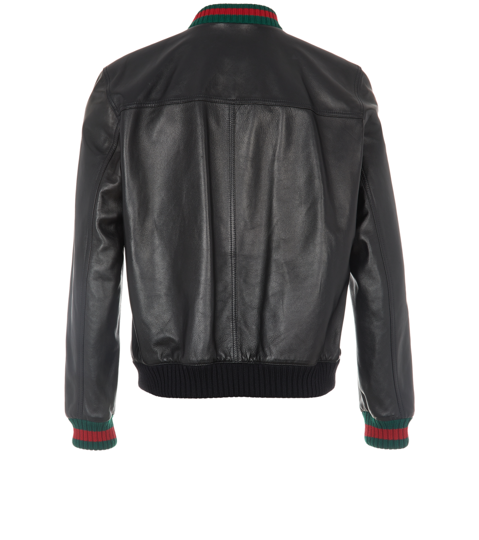 Gucci Style Bomber Jacket 44 Vintage Black detail 3