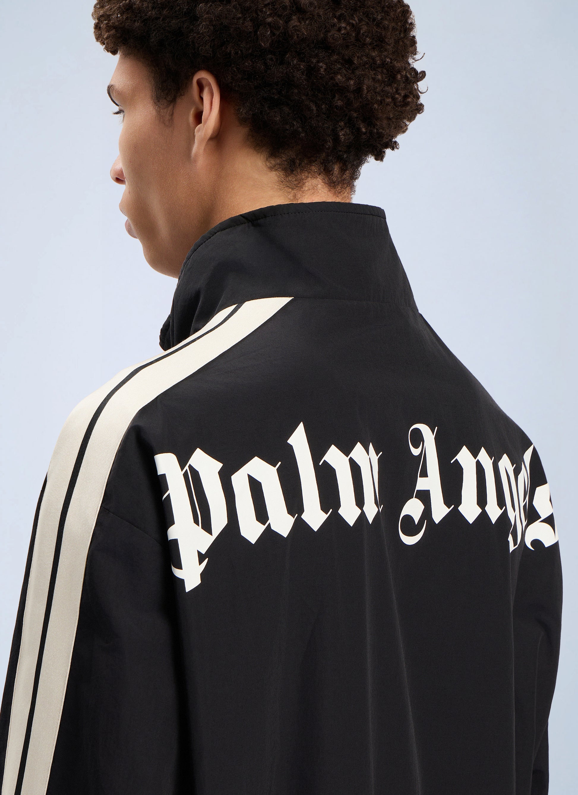Palm Angels Style Windbreaker 45 Charcoal detail 2