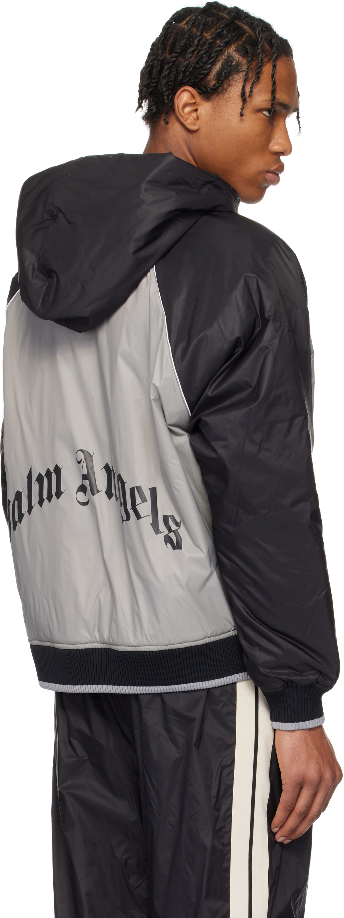 Palm Angels Style Windbreaker 45 Charcoal detail 3