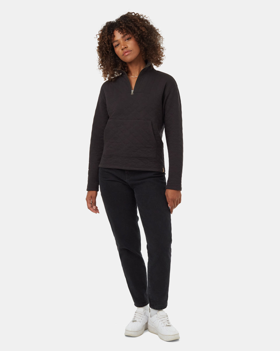 Palm Angels Style Fleece 1/4 Zip 46 Vintage Black detail 2