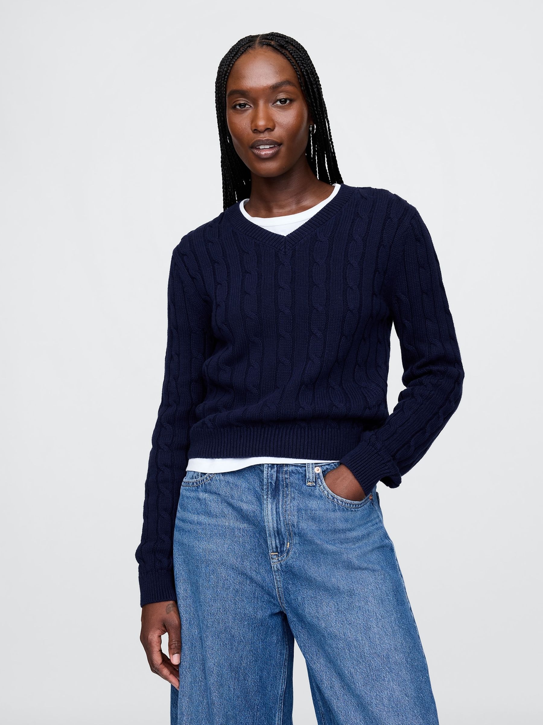 Yeezy Gap Style Knit Sweater 47 Navy detail 4