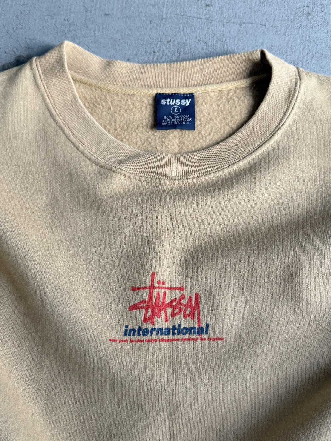 Stussy Style Crewneck Sweat 48 Butter detail 3