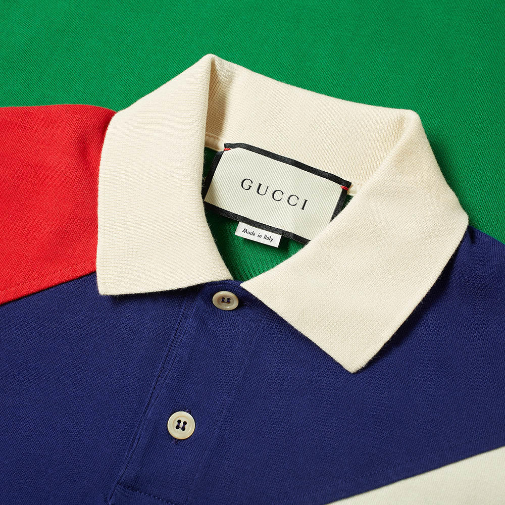Gucci Style Rugby Polo 49 Cement detail 2
