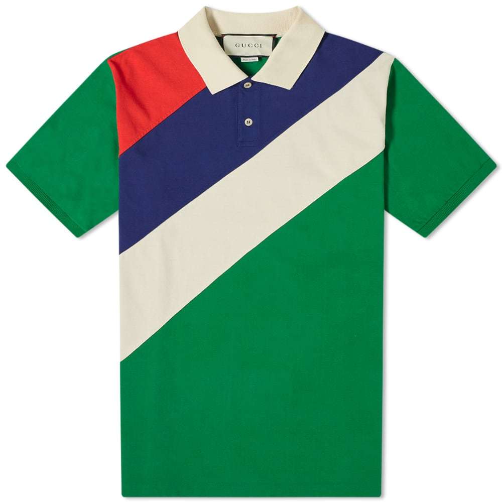 Gucci Style Rugby Polo 49 Cement detail 4