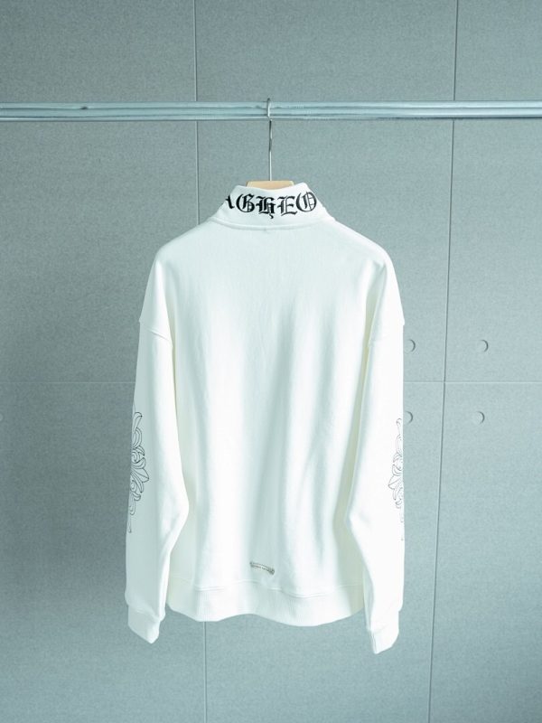 Chrome Hearts Style Fleece 1/4 Zip 51 Off White detail 3